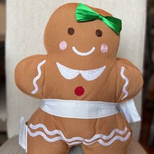 Gingerbread boy and girl Christmas pillows by Marlo Lorenz